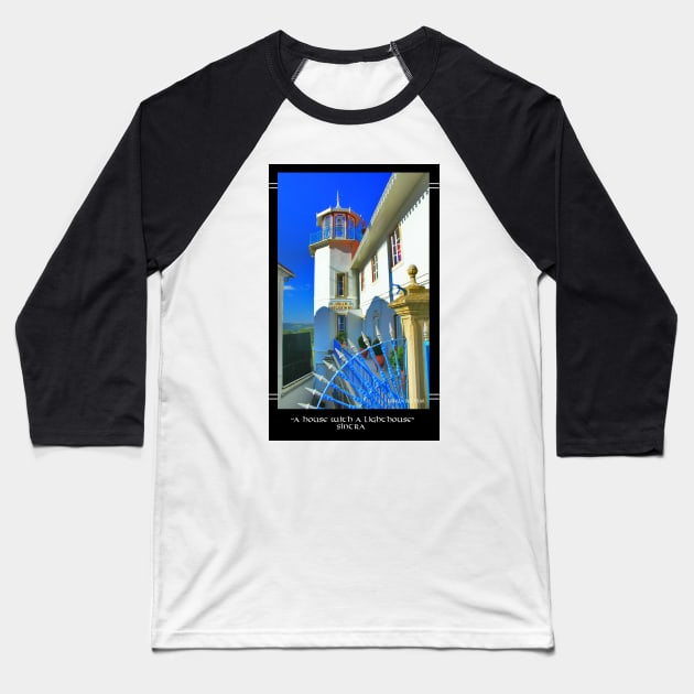 Sintra... house with a Lighthouse... Baseball T-Shirt by terezadelpilar